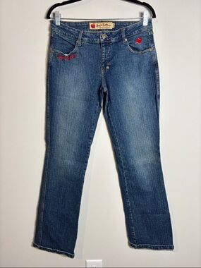Vintage Y2K Apple Bottoms Jeans 9/10 Embroidered 31x32”